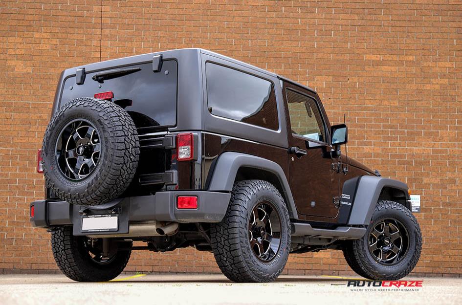 JEEP WRANGLER AR926 PATROL GLOSS BLACK MILLED